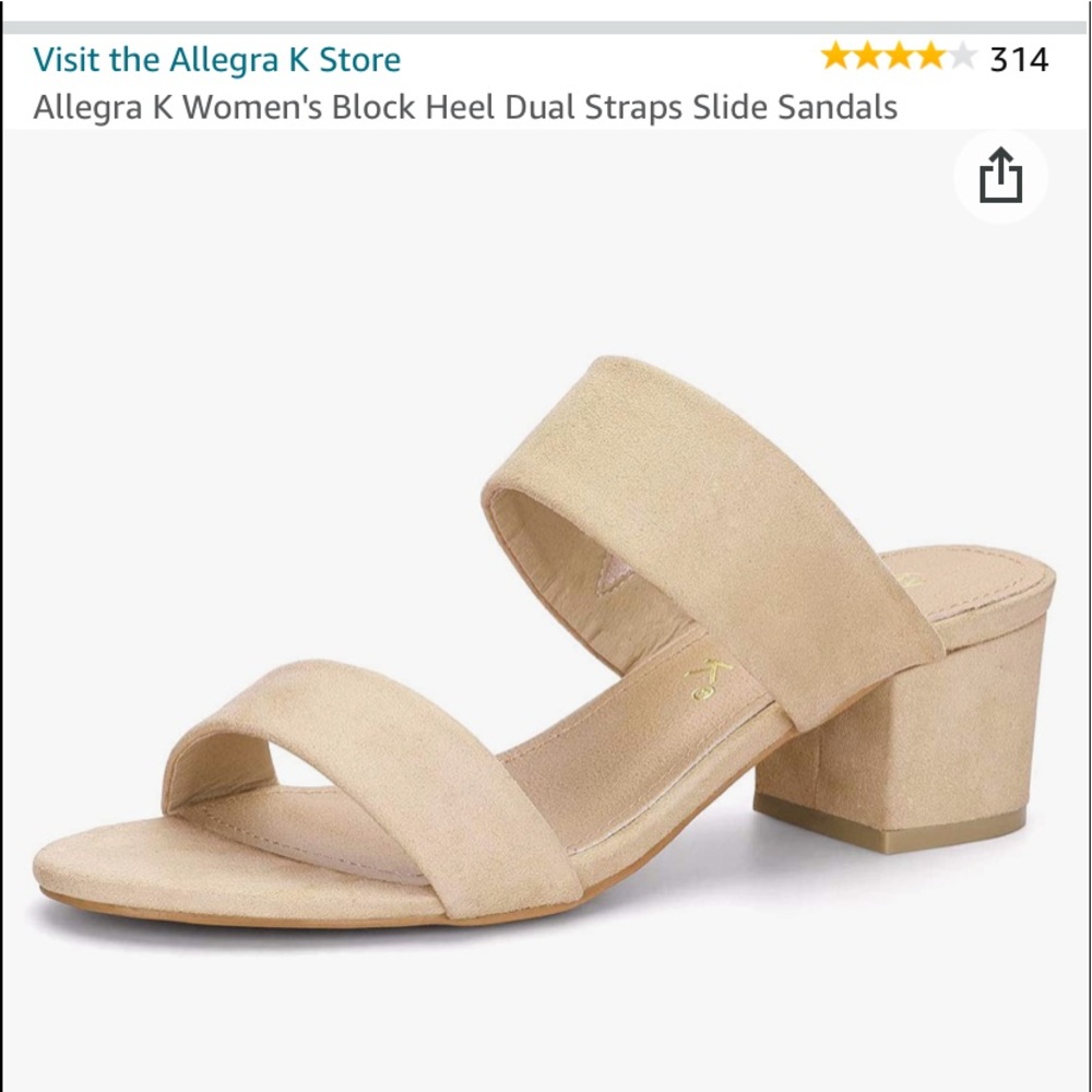 BRAND NEW Beige heels from Amazon! Never worn!